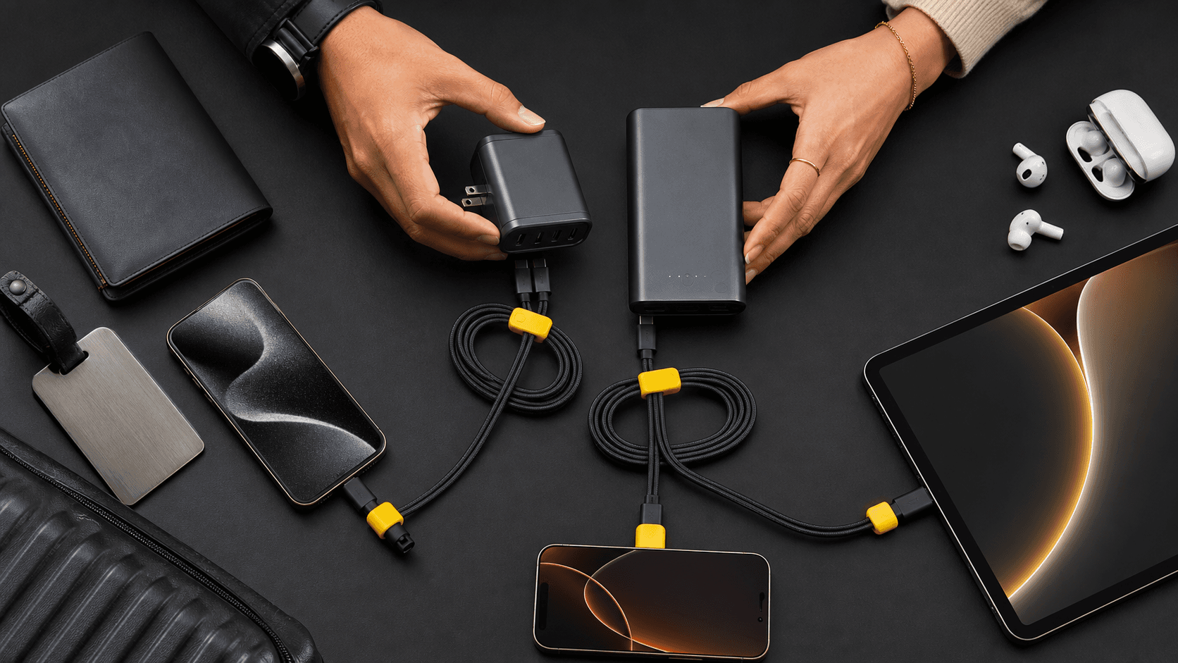 One-Charger Travel Kit for Two: Shared Cables, Port Priorities, Backups